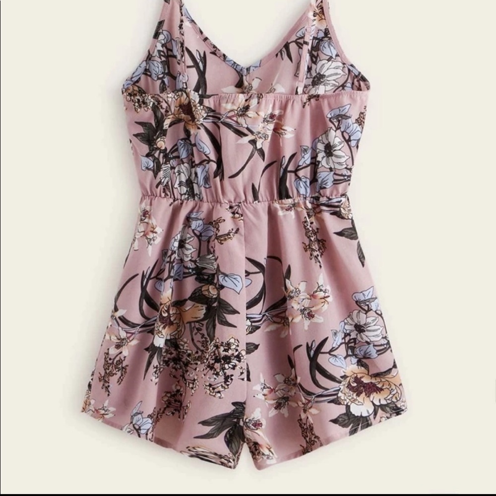 SHEIN: Size XL Beautiful Boho Floral Pink Romper - Picture 4 of 11